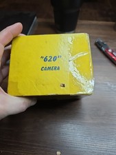 Vintage 1940 s Spartus Box Camera Six Twenty Bakelite Original Strap UNTESTED