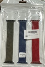 Apple Watch Bands 3 Set Polyester It Is Black red army Green 42/44/45 MM