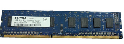 Elpida 1GB 1RX8 PC3-10600U-9-10-A0 RAM Used Untested