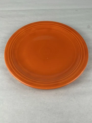 1936 Vintage FIESTAWARE PLATE RADIOACTIVE RED ORANGE GLAZE 7 1/4 LUNCHEON PLATE