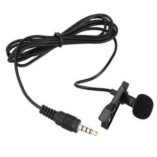 External 3.5mm Hands-Free Wired Lapel Clip Microphone for Speaker Phone Computer