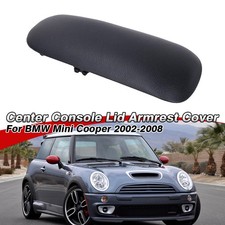Arm Rest Cover Black Center Console Lid Armrest For 2002-2008 Bmw Mini Cooper Arm Rest Cover Black Center Console Lid Armrest For 2002-2008 Bmw Mini Cooper