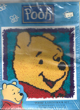 Caron Latch Hook Rug Kit Disney Smiling Winnie The Pooh 13" x 13" New in Box