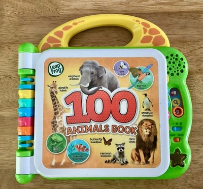 Leap Frog 100 Animals Book Electronic Toy English/Spanish Free Shipping
