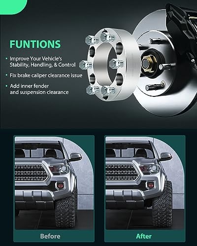 4X 6x5 to 6x5 Wheel Spacers Silver 12x1.5 78.1mm 1.5" fits for Trailblazer - Picture 6 of 8