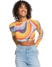 Y2K Retro Roxy Just A Friend Long Sleeve Mesh...