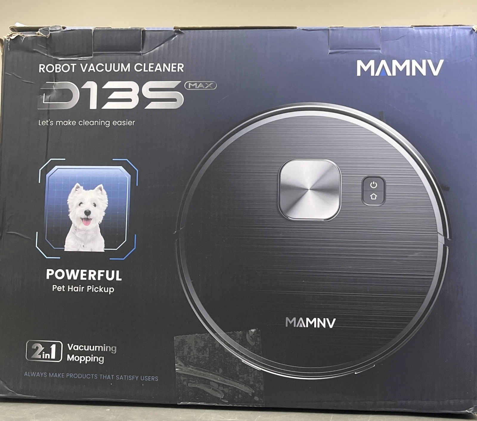 Robot Vacuum and Mop Combo, 11500Pa Suction, 3-in-1 Robotic Vacuum with Smart Li
