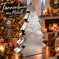 Weihnachtsbaum Aluminium Silber Deko Tannenbaum Christbaum Weihnachtsdeko 54 Cm