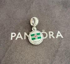 Pandora Dominica Flag Exclusive Charm Pendant S925 Sterling Silver