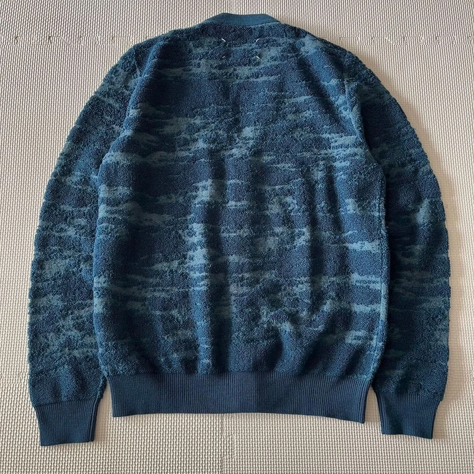 Cárdigan tejido Maison Margiela All Over Pattern azul talla S - Imagen 2 de 4