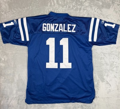 Reebok Indianapolis Colts Anthony Gonzalez #11 NFL Equipment Jersey Mens XL Blue