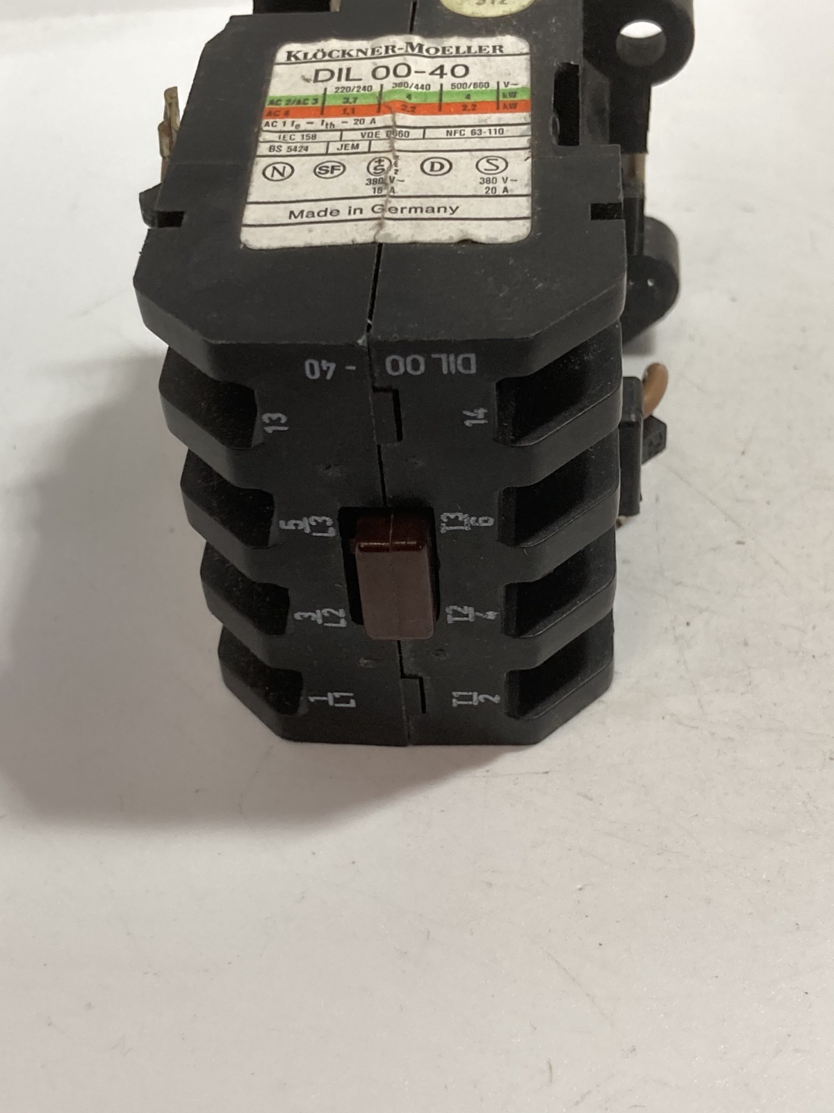 KLOCKNER-MOELLER DIL00-40 CONTACTOR 220V 50HZ