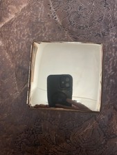 Retro polished Gold 2-Clip Square Cigarette Case Business Credit Card Holder