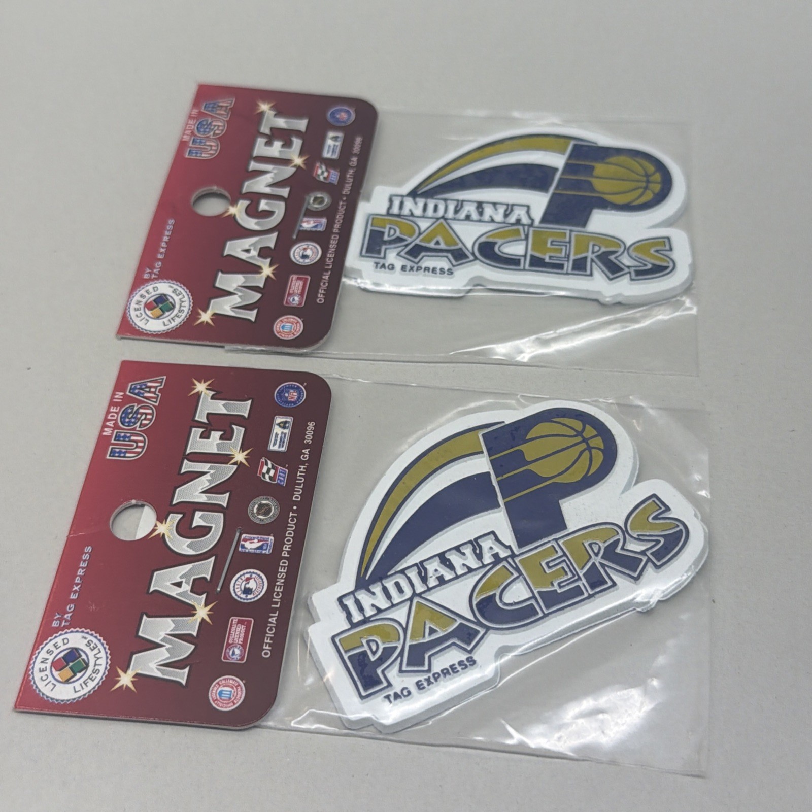2x Tag Express NBA Pacers Standing Frame Magnets Express Rubber Magnets ...