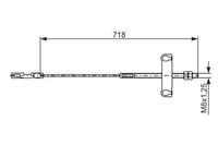 Bosch 1 987 482 876 Seilzug Feststellbremse FüR Ford