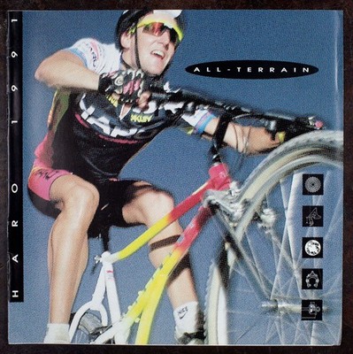 Vintage 1991 Haro All Terrain MTB bicycle brochure Impulse Extreme Shimano XT