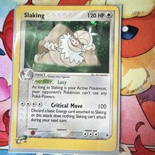 Slaking 12/109 EX Ruby & Sapphire Holo Rare EN HP120 Stage 2 Pokemon TCG