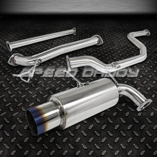 For 90-93 Acura Integra Da5-da9 Db1-db2 4.5 Burnt Tip Muffler Catback Exhaust