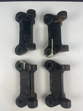 Antique Workbench Lab Table Kitchen Island Swing Stool Seat SET 4 BRACKETS IRON