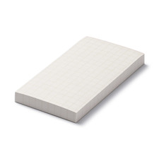MUJI Colored notepad Grid 78 x 147 mm 160 sheets, Orange