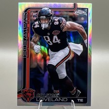 Topps Chrome 2025 Colston Loveland Rookie Refractor   #345 Chicago Bears NFL