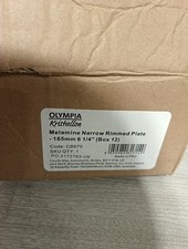 Olympia Kristallon Melamine Plastic Narrow Rimmed Plates 165mm (12 Pack) -...