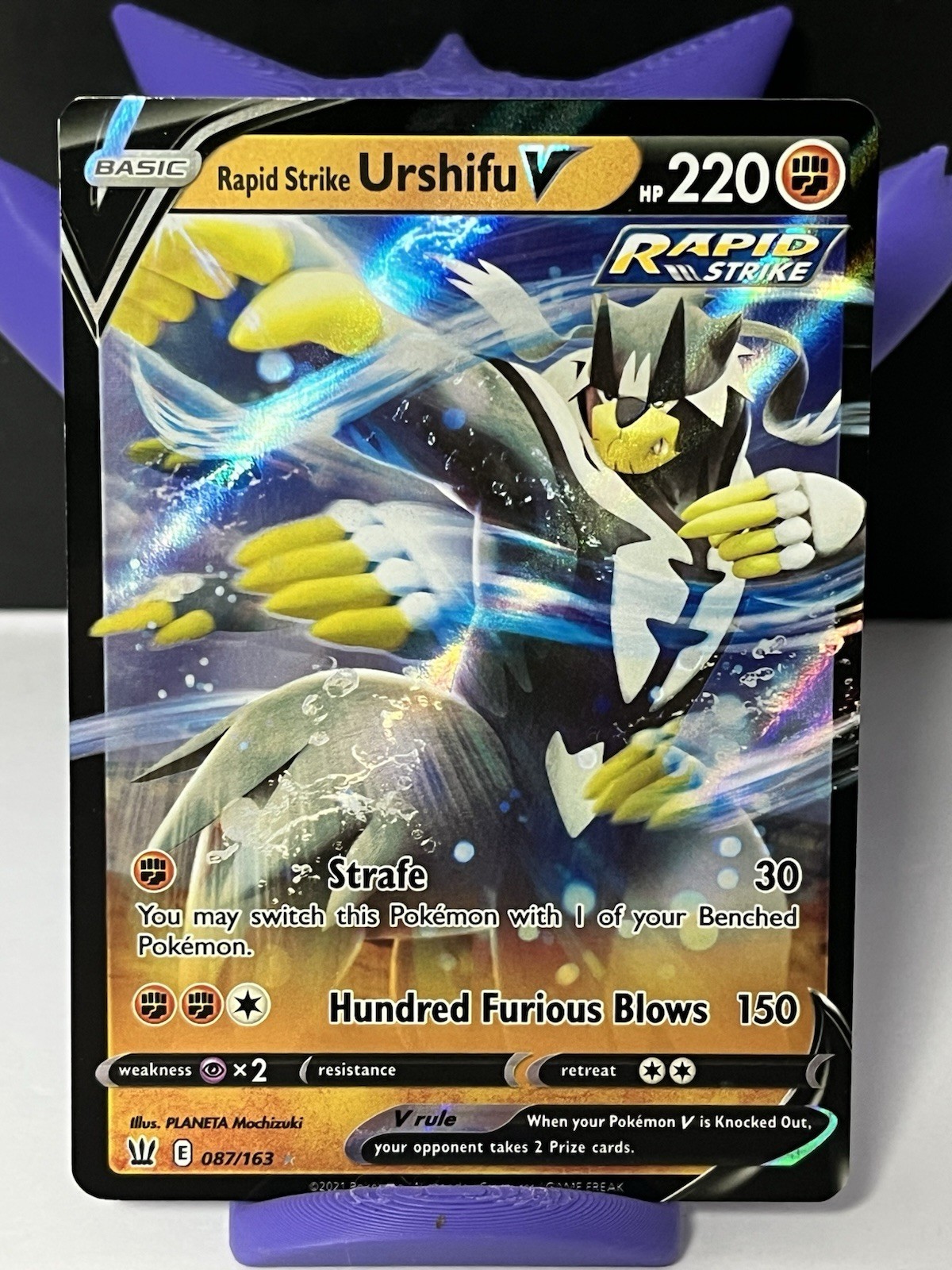 Pokemon TCG Battle Styles Rapid Strike Urshifu V Card 87/163