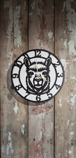 11 Inch - Alpaca - Wooden Wall Clock Silent
