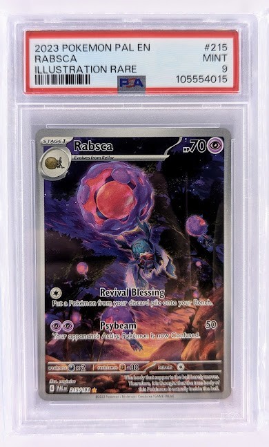 PSA 9 Mint Rabsca 215/193 Paldea Evolved Pokemon Card Illustration Rare