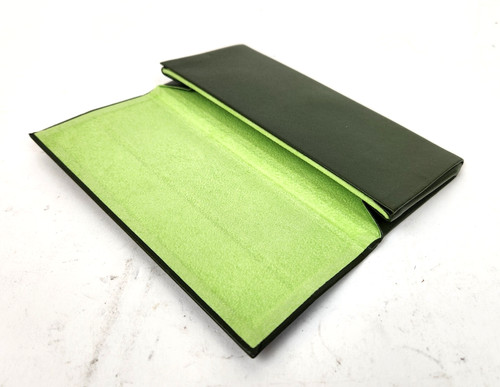 Longchamp Semi-Hard Shell Folding Eyeglasses Case Olive Green BLEMISHED