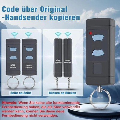 Handsender für Hörmann HSE2/HSE4/HSM2/HSM4/HS1/HS2/HS4 868Mhz Garagentor