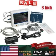 Carejoy ICU Patient Monitor 8 Inch Vital Signs Monitor 6 Parameters  Brand New