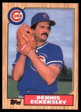 Dennis Eckersley 1987 Topps #459 Cubs MLB READ FREE SHIPPING AutographDen