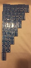 Handmade Dominos-Midnight Blue with White Back Which Can Be Personalized