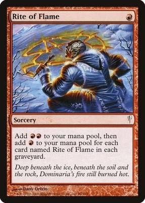 Rite of Flame MTG CSP Coldsnap Vintage NM-MINT red
