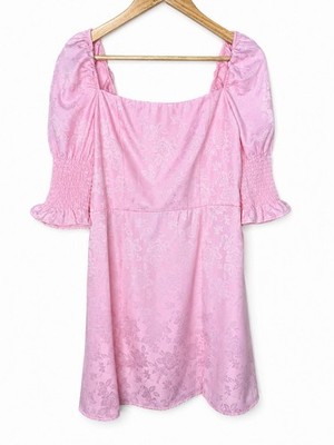 Francesca s Pink Floral Cottagecore Dress Garden Party Wedding Size Medium NWT