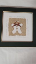Gingerbread Man Christmas Wall Plaque Multico...