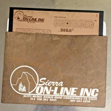 The Official Frogger By Sega Commodore 64 1981 Sierra Online