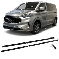 Seitenschweller Schwarz Glanz Spoiler für Ford Tourneo Transit Custom 2023- L1
