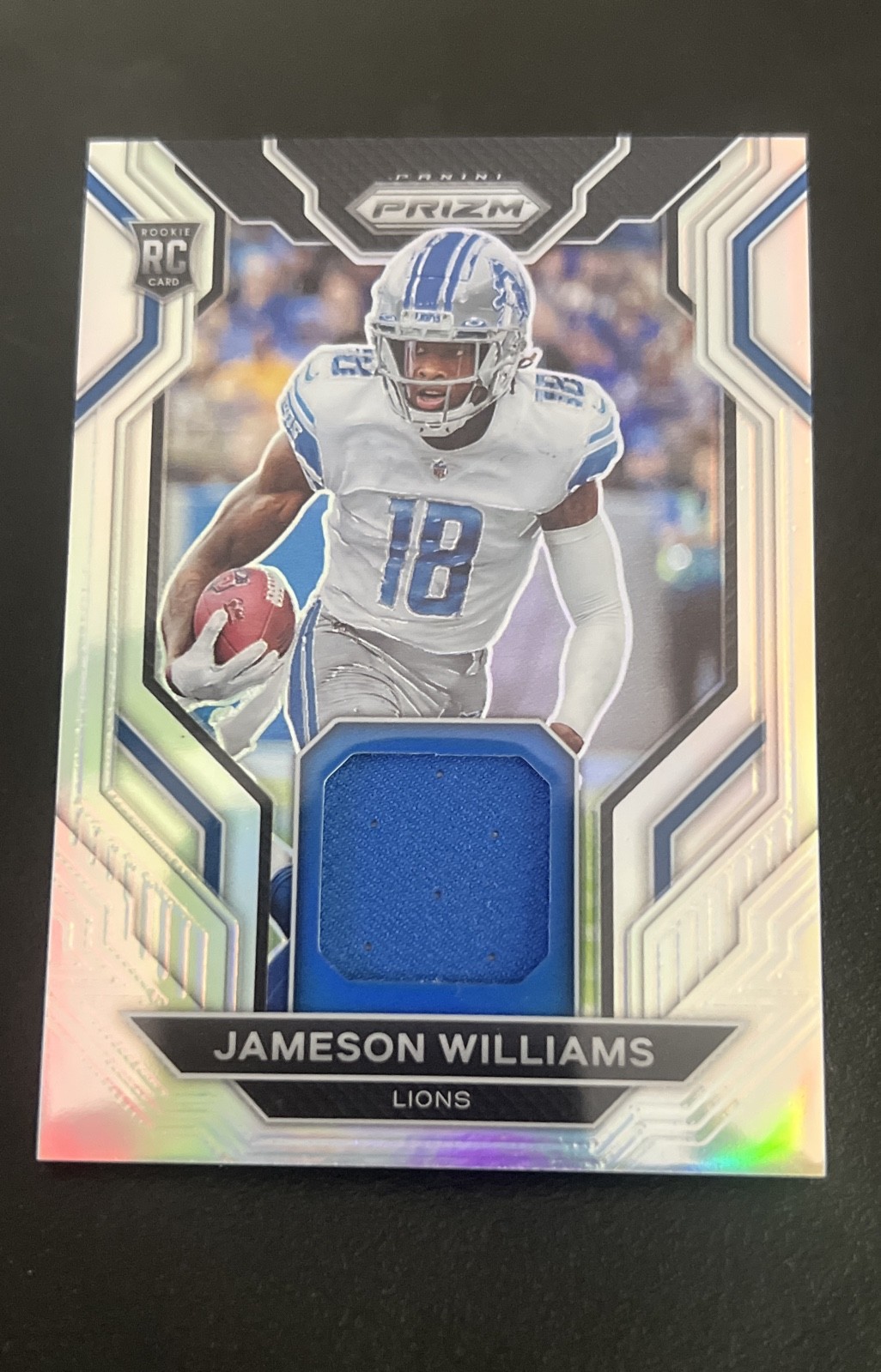 Jameson Williams Panini Prizm Rookie Gear #RGJW Base