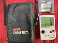 Nintendo Original Game Boy DMG-01 Handheld Tested Console Carry Case & Mag Light