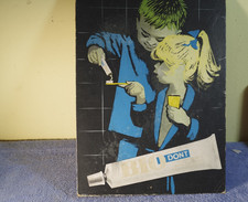 Werbeschild aus Pappe mit der Werbeauschrift "BioDont Gr  28 x 40 cm