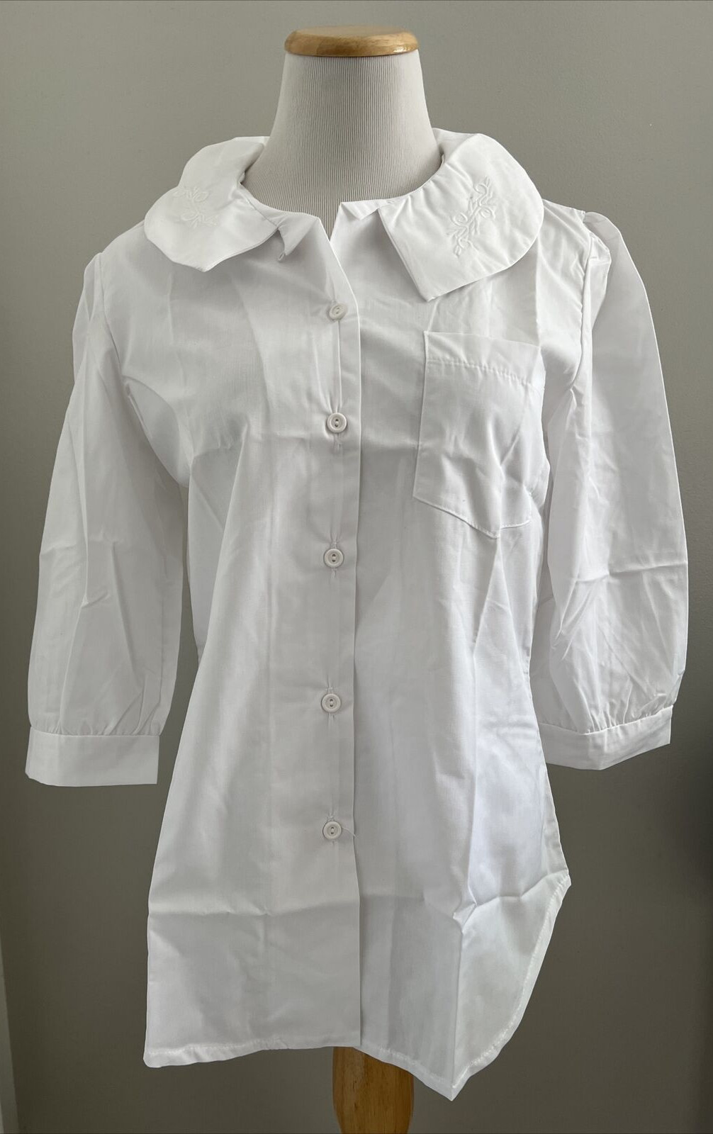Vintage Uniflair White Nurse Uniform Scrub Top Shirt … Gem