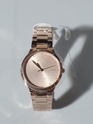 Lorus Rosa Kollektion Damen Quarz Armbanduhr rosegold RG206UX9 Ohne box 