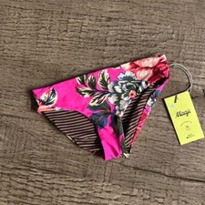 Maaji Girls Rose Mallow Reversible Bikini Bottoms. NWT. Size 10.