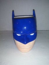 Batman DC Comics Blue Ceramic 20 Oz Mug Coffee Cup - Used