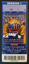 Big Ten Basketball Tournament Ticket 3/13 2003 Stub Indiana Ohio State Iowa Penn