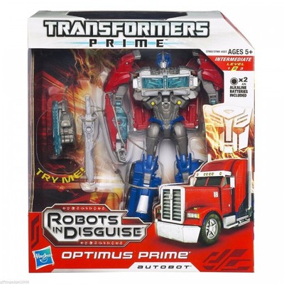 Transformers Prime Roboter in Verkleidung Voyager - Optimus Prime ca. 7'' groß Neu
