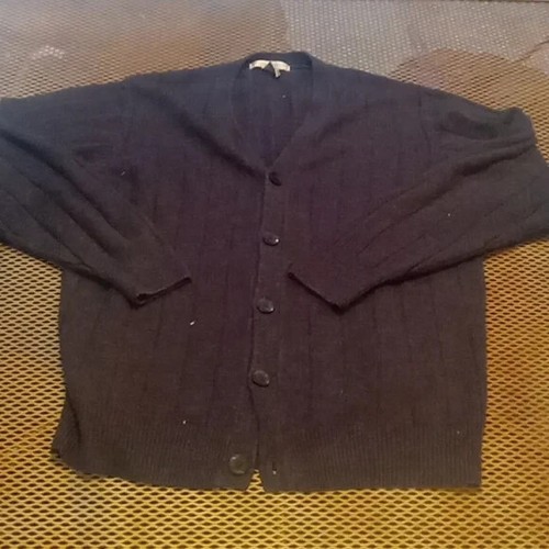 VTG Geoffrey Beene Golf Cardigan Sweater Mens Blue Acrylic Grunge xl eBay