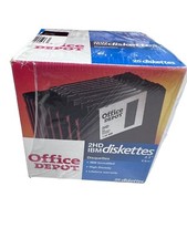 25 Pack 2HD IBM 3.5" Formated 1.44 MB Diskettes Office Depot New sealed